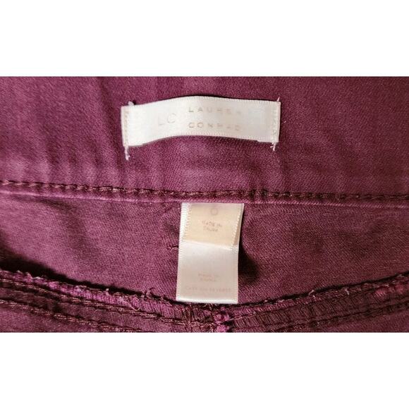 LC Lauren Conrad Women's Slim Skinny Jeggings Purple Stretch Dark Wash Size 6 - Picture 8 of 8